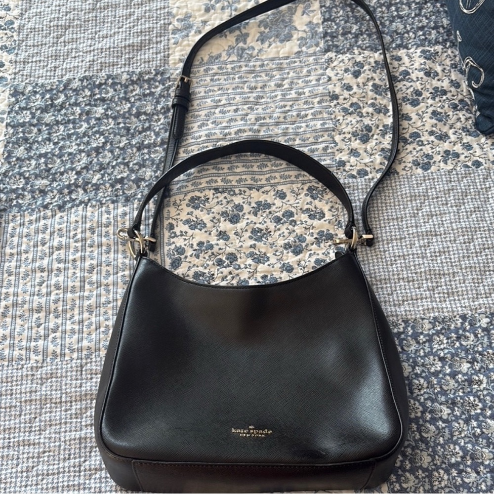 Kate Spade Black Leather Shoulder Bag